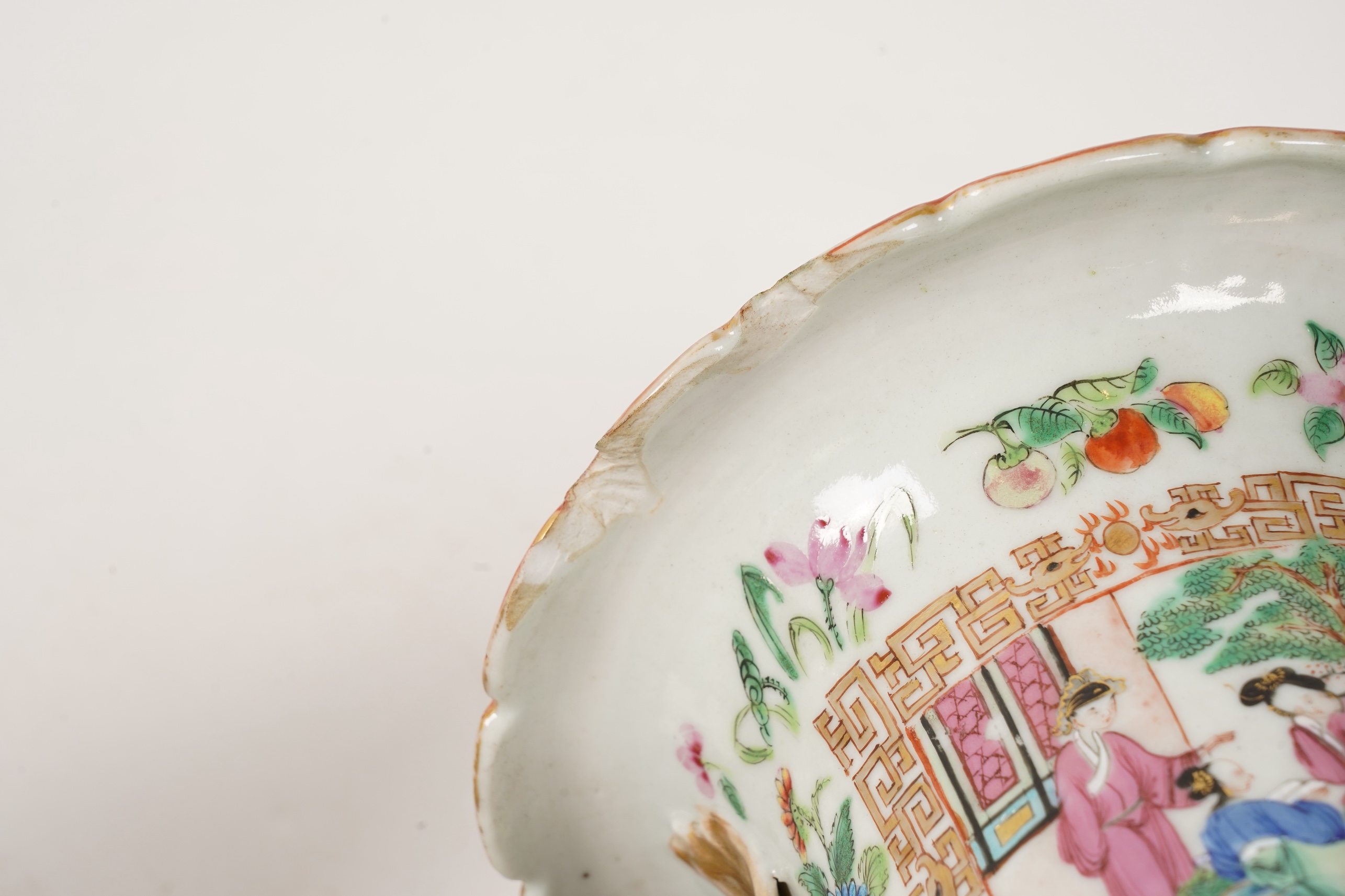 A pair of Chinese famille rose vases, Daoguang period, c.1830